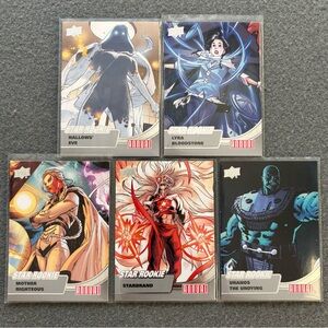 Official Marvel Annual Upper Deck 2022-2023 Star Rookie (SR1-SR5) Complete Set